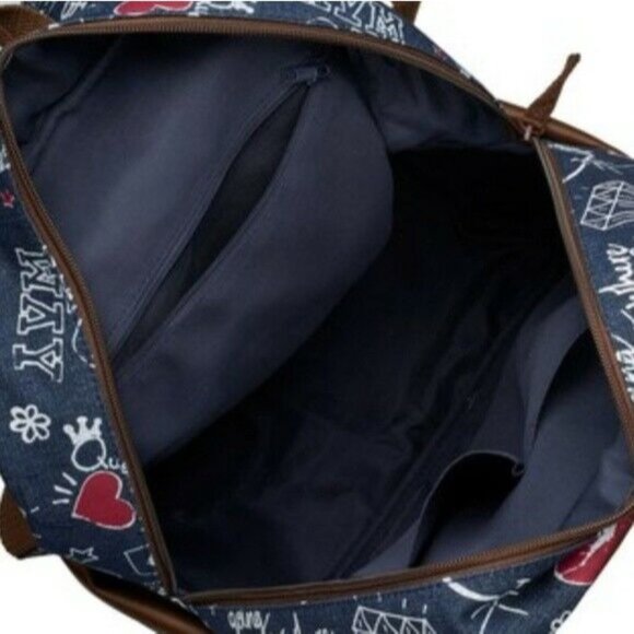 Brand NEW T-Shirt & Jeans Graffiti Denim Large Dome Backpack - Picture 3 of 4